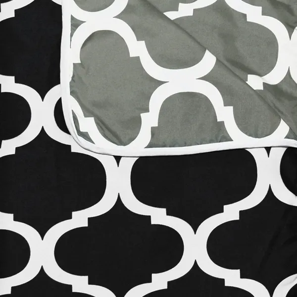 Abstract_Double_Dohar_for_Mild_Winter_(Polyester,_Black_and_Grey)