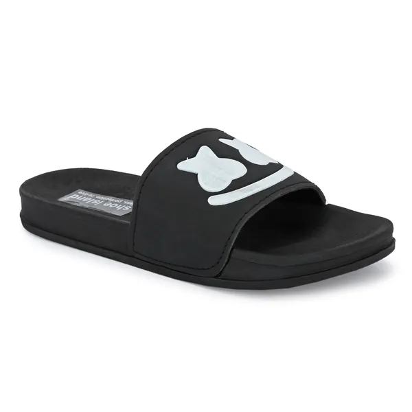 Black_Silicon_Strap_And_Pvc_Slip_On_Sliders_For_Men