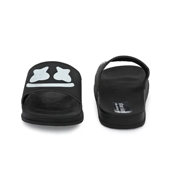Black_Silicon_Strap_And_Pvc_Slip_On_Sliders_For_Men