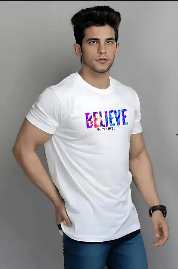 White_Printed_Half_Sleeve_Cotton_T-Shirt_For_Men