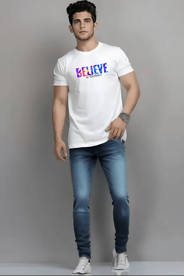 White_Printed_Half_Sleeve_Cotton_T-Shirt_For_Men