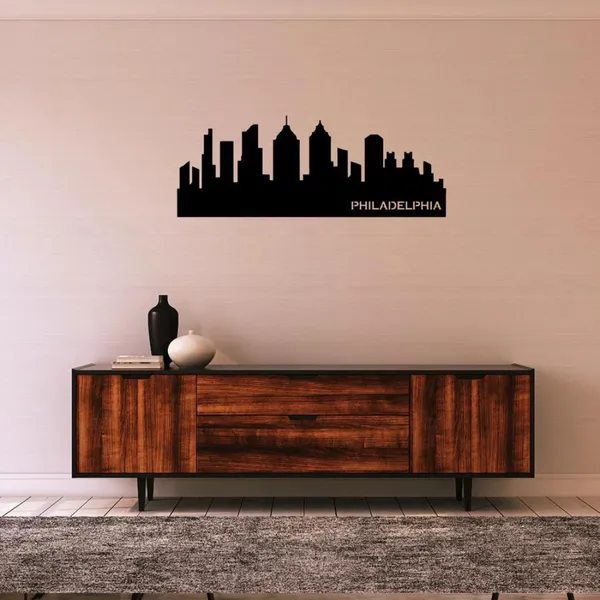 Wooden_Wall_Art_for_Home_Decoration__|_Philadelphia_Skyline__|_Black