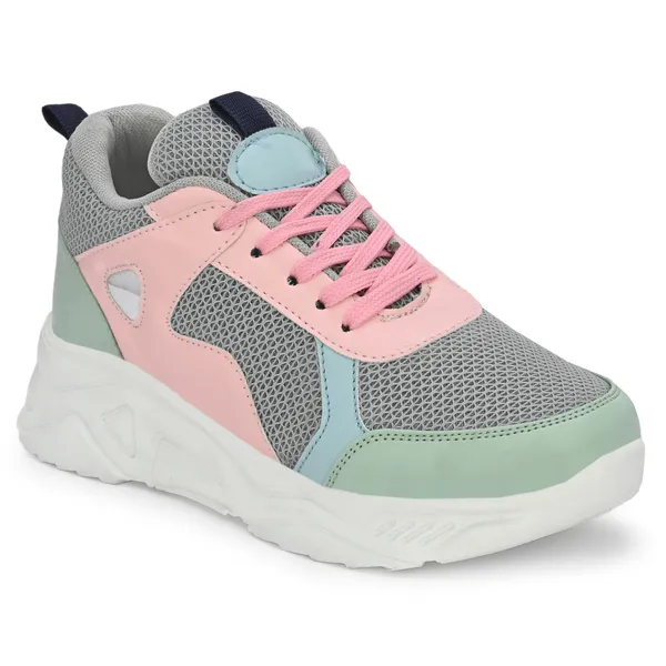 Grey_Mesh_And_Airmix_Lace_Ups_Sports_Shoes_For_Women