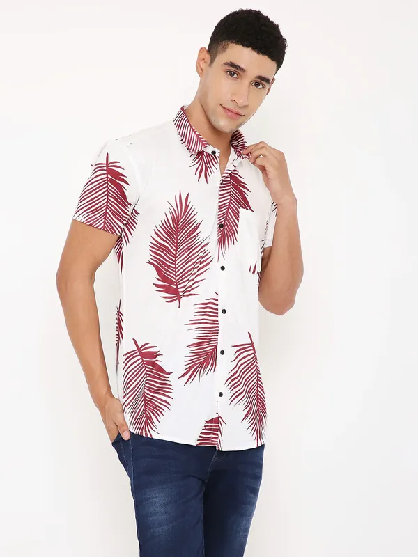 Lycra_fabric_digital_printed_Men's_ShirtHalf_Sleeves