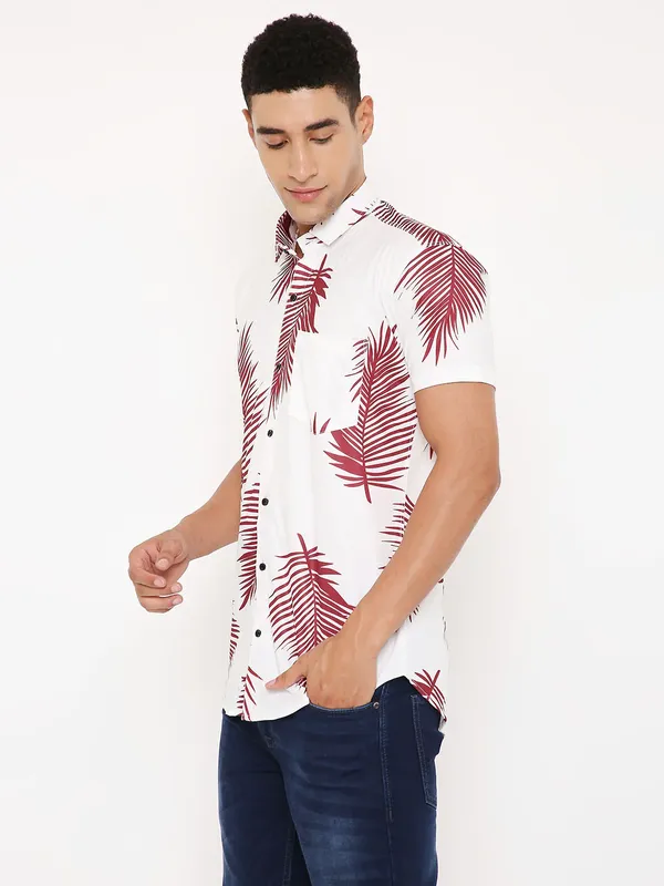 Lycra_fabric_digital_printed_Men's_ShirtHalf_Sleeves