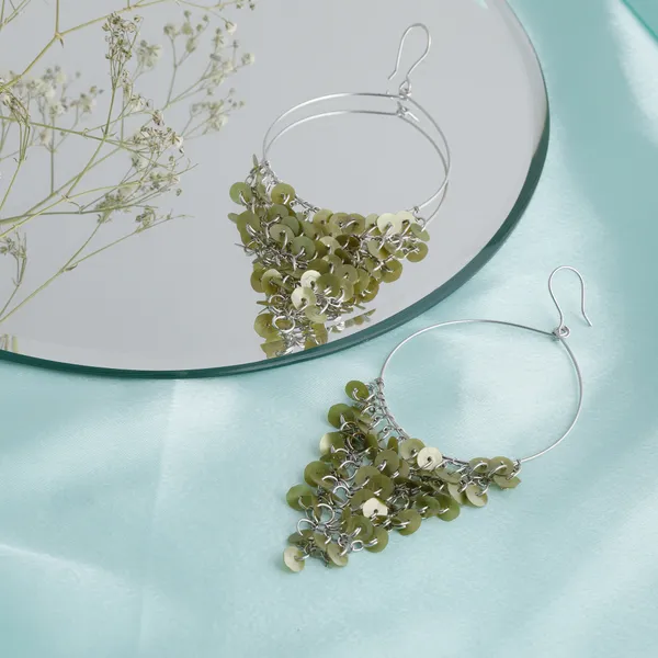 Olive_Shiny_Dangle_Fancy_Earring_For_Women