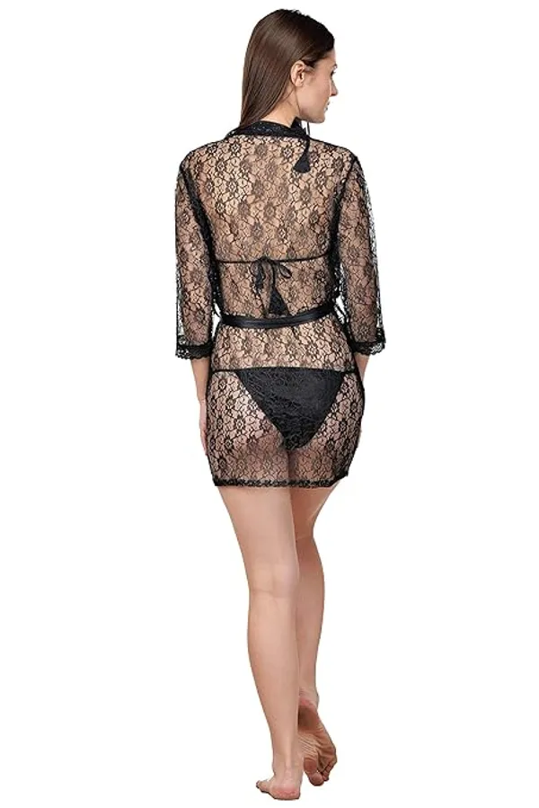 Black_Self_Design_Regular_Solid_Night_Suit_|_For_Women