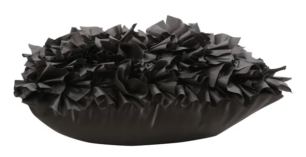 Pack_of_2_Pieces_Polysilk_Black_Tikkal_Ruffle_Cushion_Cover_for_Bedroom_and_Living_Room