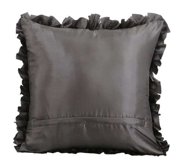 Pack_of_2_Pieces_Polysilk_Black_Tikkal_Ruffle_Cushion_Cover_for_Bedroom_and_Living_Room