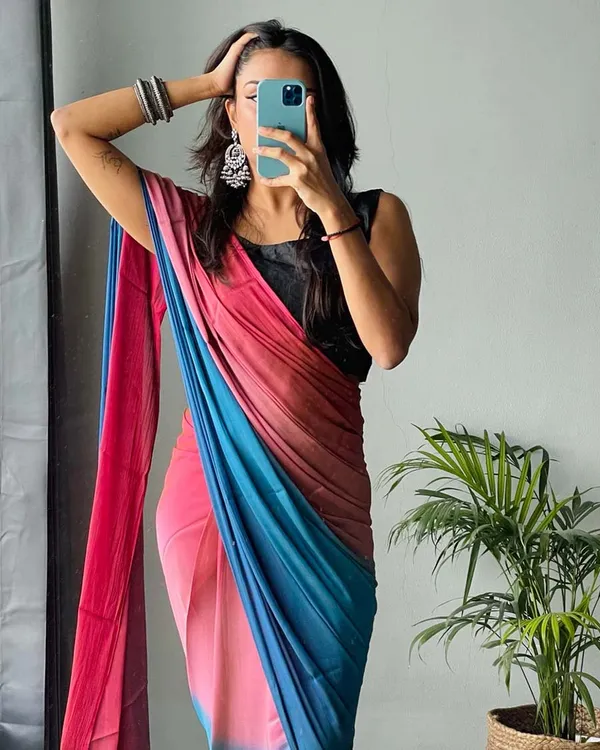 Pink_And_Blue_Color_1-Minute_Ready_To_Wear_Naylon_Saree_With_Blouse_Piece