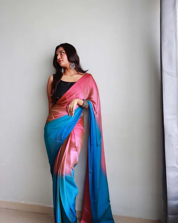 Pink_And_Blue_Color_1-Minute_Ready_To_Wear_Naylon_Saree_With_Blouse_Piece