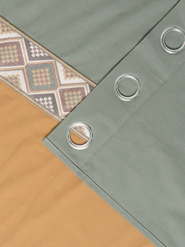 Pack_of_2_Cotton_Grey_Masturd_Arizona_ikatee_Collection_Curtain_Set_for_Window_and_Door