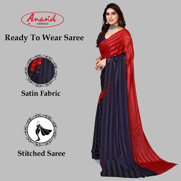 Embellished,_Striped,_Self_Design_Bollywood_Satin_Saree_(Red,_Dark_Blue)
