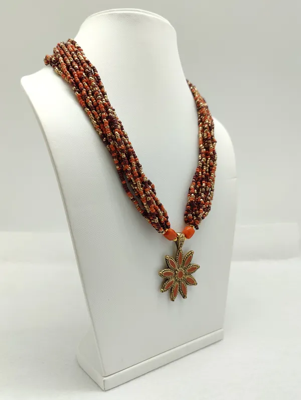 Multicolor_Flower_Fancy_Pendant_Necklace_For_Women