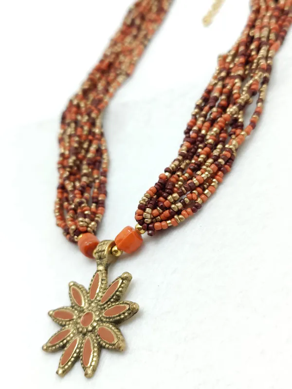 Multicolor_Flower_Fancy_Pendant_Necklace_For_Women