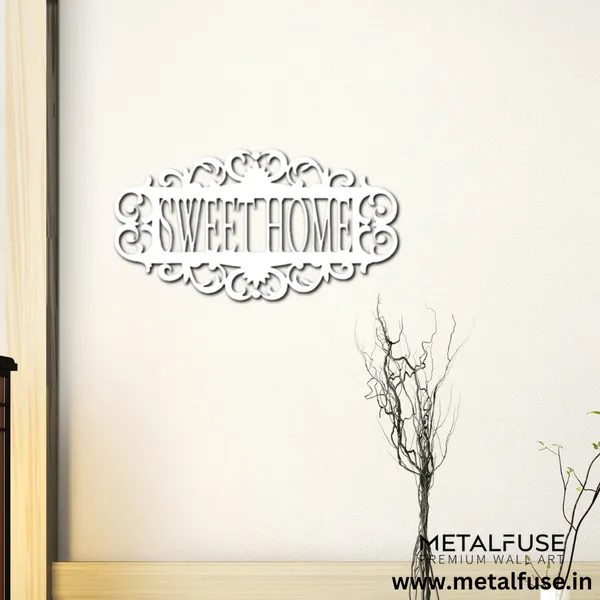 Metal_Wall_Art_for_Home_Decoration__|_Sweet_Home_|_White