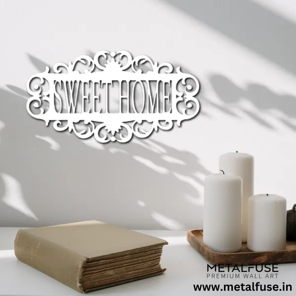 Metal_Wall_Art_for_Home_Decoration__|_Sweet_Home_|_White