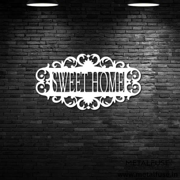 Metal_Wall_Art_for_Home_Decoration__|_Sweet_Home_|_White