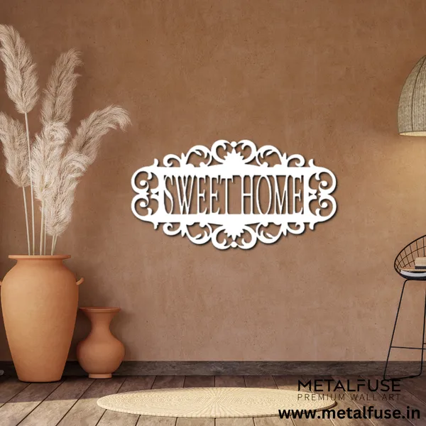 Metal_Wall_Art_for_Home_Decoration__|_Sweet_Home_|_White