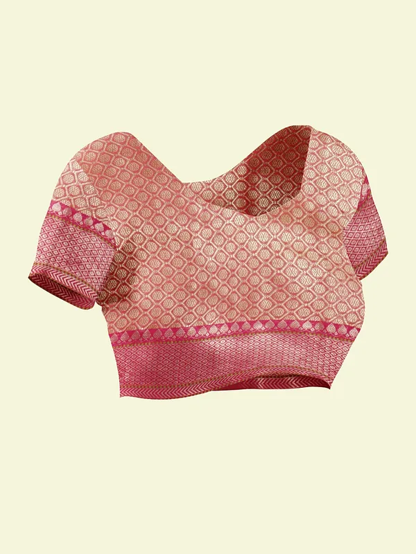 Pink_Cotton_Blend_Banarasi_Sarees_For_Women