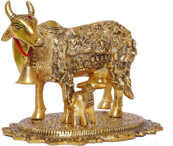 Kamdhenu_Cow_Metal_Statue