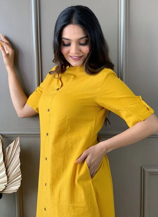 Yellow_Cotton_Kurta_With_Palazzo_Set_For_Women