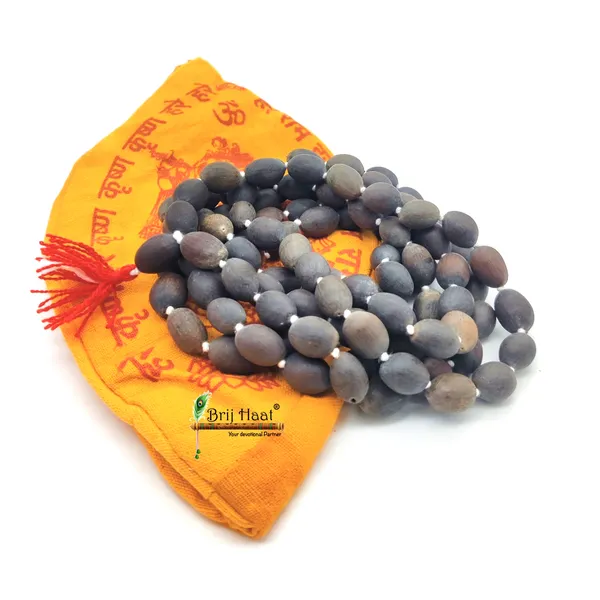 Lotus_seads_kamal_gatta_jaap_japa_mala_108+1_Beads_With_Cotton_Gaumukhi_bag_Jholi