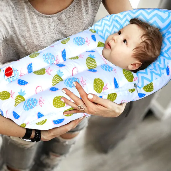 Fruity_Baby_Bedding_Set_with_Pillow_and_Sleeping_Bag_Combo_(Blue)