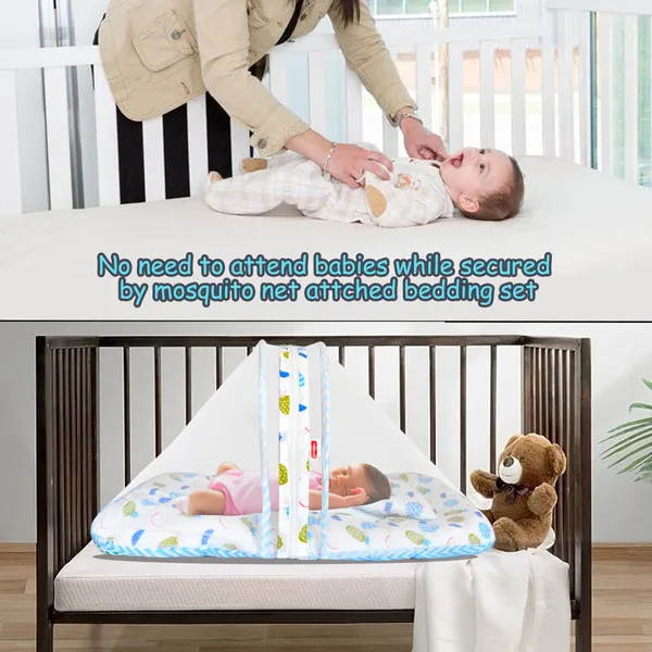 Fruity_Baby_Bedding_Set_with_Pillow_and_Sleeping_Bag_Combo_(Blue)