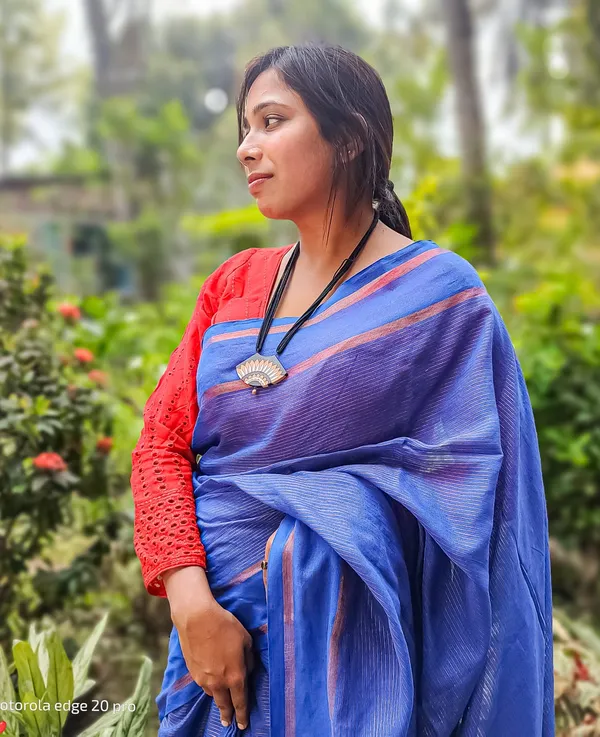 Blue_Khadi_Cotton_All_Over_Zari_Saree