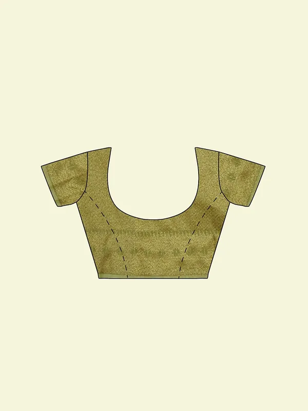 Green_Cotton_Blend_Banarasi_Sarees_For_Women