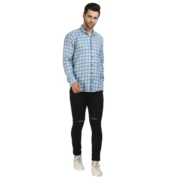 Indigo_cotton_fabric_checks_design_full_sleeve_shirt
