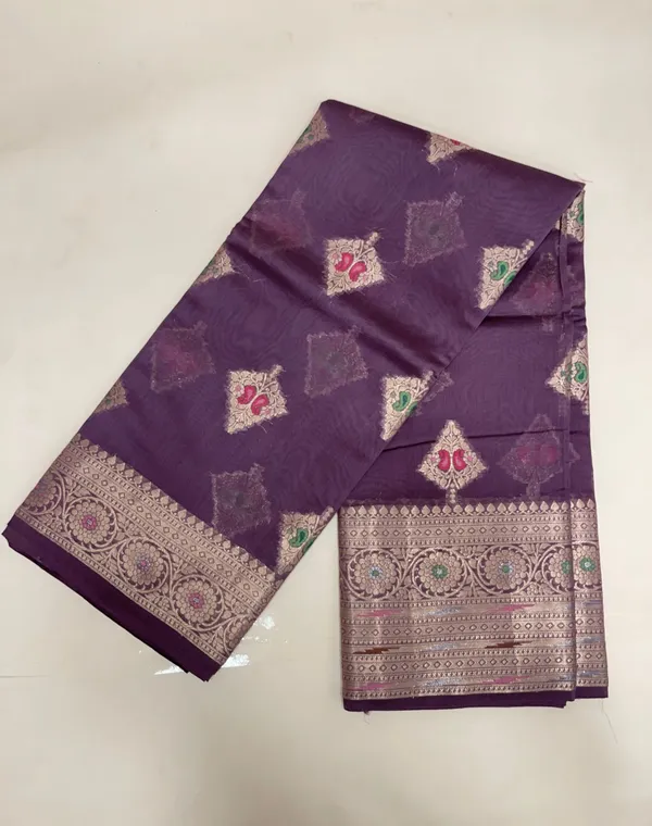 Humairah_Pure_Handloom_Light_Purple_Cotton_Silver_Zari_Mina_Boota_with_Skirt_Mina_Zari_Border_and_Light_Purple_Blouse