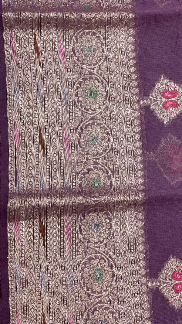 Humairah_Pure_Handloom_Light_Purple_Cotton_Silver_Zari_Mina_Boota_with_Skirt_Mina_Zari_Border_and_Light_Purple_Blouse