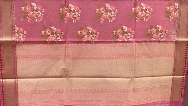 Humairah_Pure_Handwoven_Peach_Cotton_Floral_Zari_Boota_Banarasi_Zari_border_and_Peach_Plain_Blouse