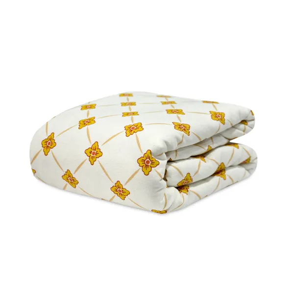 Glace_Cotton_120_GSM_Reversible_Lightweight_Printed_Double_Bed_AC_Dohar_Blanket_Quilt_-Yellow_and_White