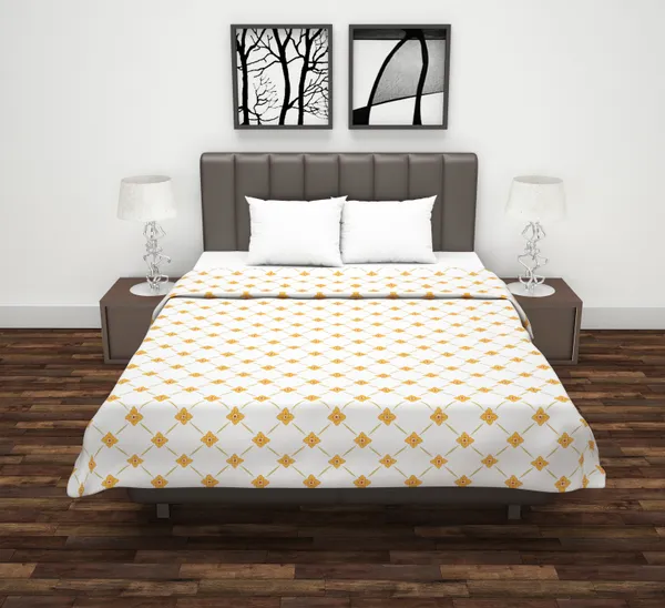 Glace_Cotton_120_GSM_Reversible_Lightweight_Printed_Double_Bed_AC_Dohar_Blanket_Quilt_-Yellow_and_White