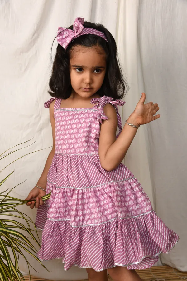 Lilac_Dress_For_Girls_|_Printed_Tie_Up_Traditional_Dress