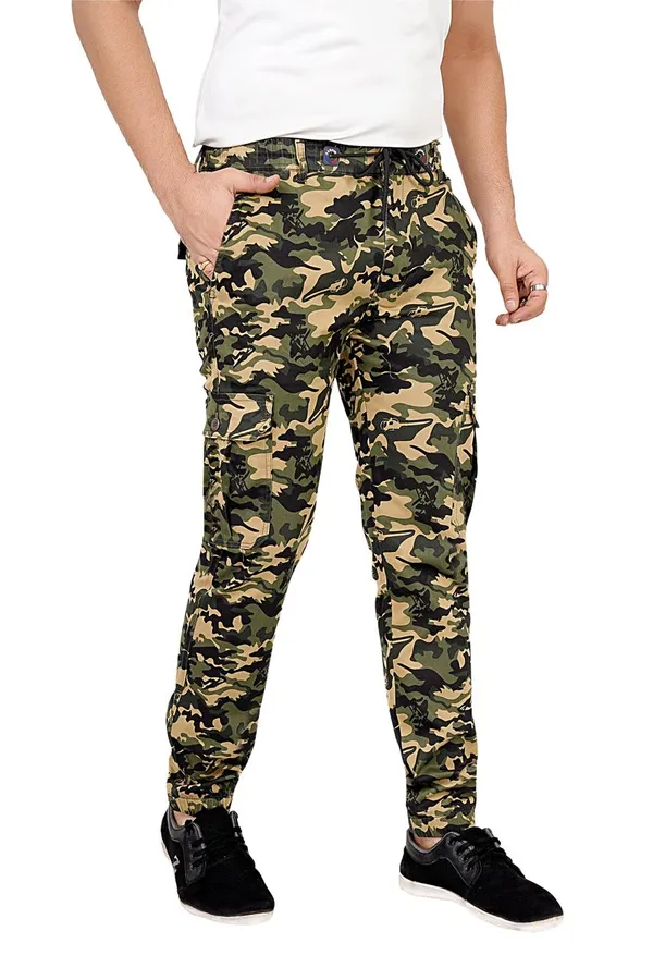 Olive_Camo_Printed_7_Pocket_Cargo_Joggers_For_Men