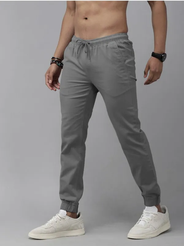Grey_Cotton_Blend_Premium_Solid_Joggers_For_Men