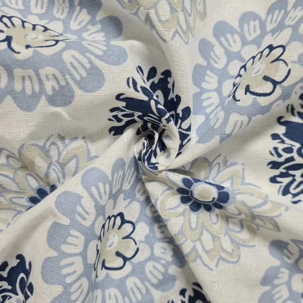 100%_Cotton_120_TC_Dahila_King_Bedsheet_2_Pillow_Covers,_Dutch_Blue