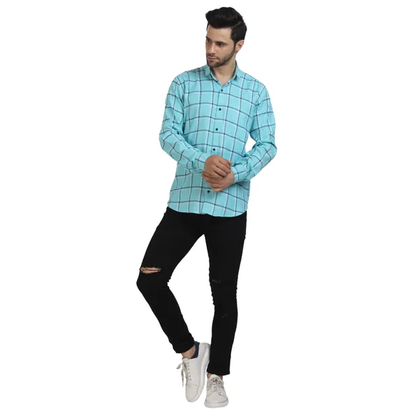 Indigo_cotton_fabric_checks_design_full_sleeve_shirt