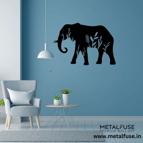 Wooden_Wall_Art_for_Home_Decoration__|_Elephant__|_Black