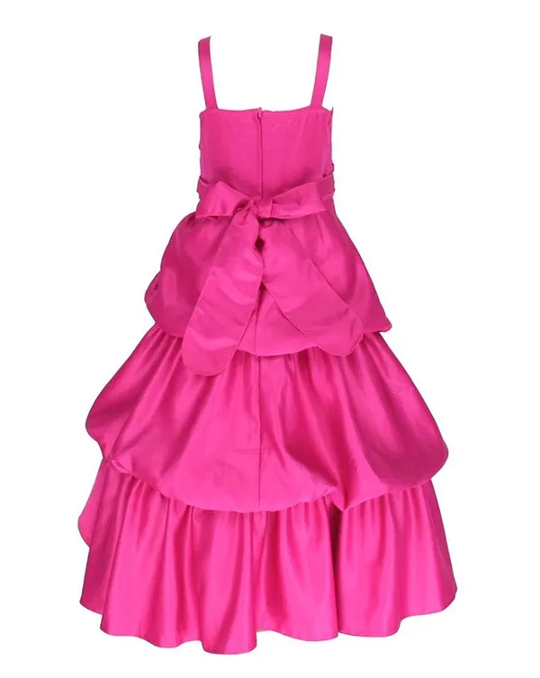 Rani_Polyester_Blend_Solid_Square_Neck_Dress_For_Girls