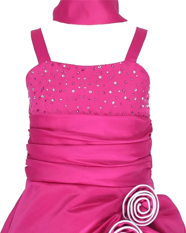 Rani_Polyester_Blend_Solid_Square_Neck_Dress_For_Girls