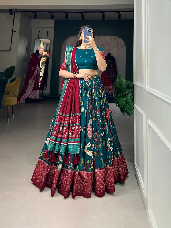 Rama_Premium_&_Elegant_Dola_Silk_Lehenga_Choli_For_Women