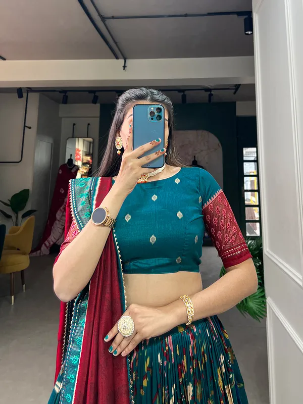 Rama_Premium_&_Elegant_Dola_Silk_Lehenga_Choli_For_Women