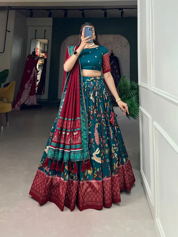 Rama_Premium_&_Elegant_Dola_Silk_Lehenga_Choli_For_Women