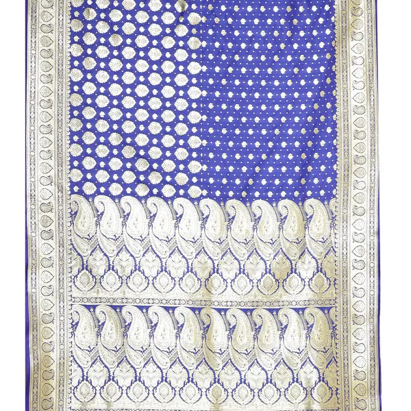 Blue_Satin_Silk_Banarasi_Sarees_For_Women