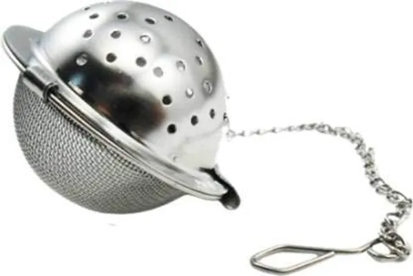 Tea_Infuser_Ball__Shape_with_Chain_Half_Mesh_,_Dia_5cm_,_SS_Food_Grade